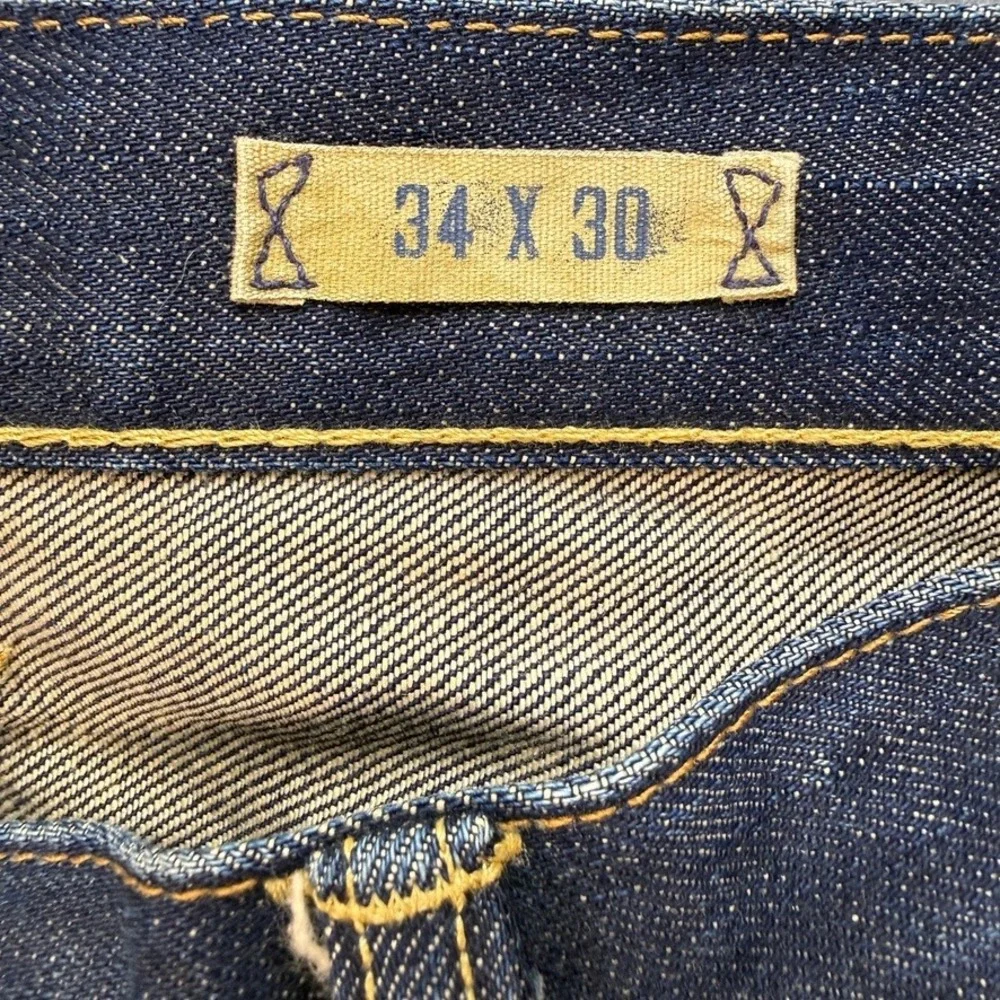 Polo Ralph Lauren Straight Leg Jeans 34x30 (FIT 36x30) Blue Denim Button Fly